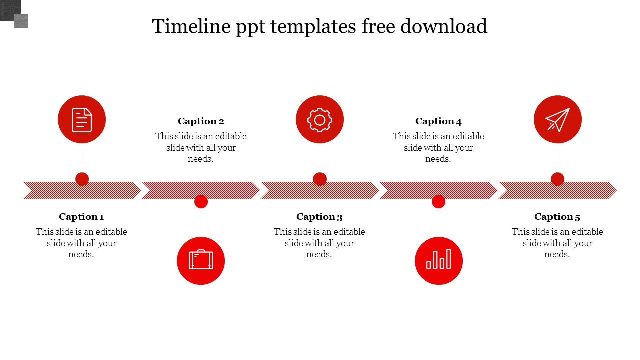 timeline ppt templates free download-Red